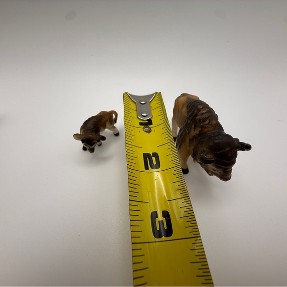 Vintage Bone China Animal Figurines Lot Japan Deer Cow Buffalo Miniatures Set 6 - Picture 6 of 8